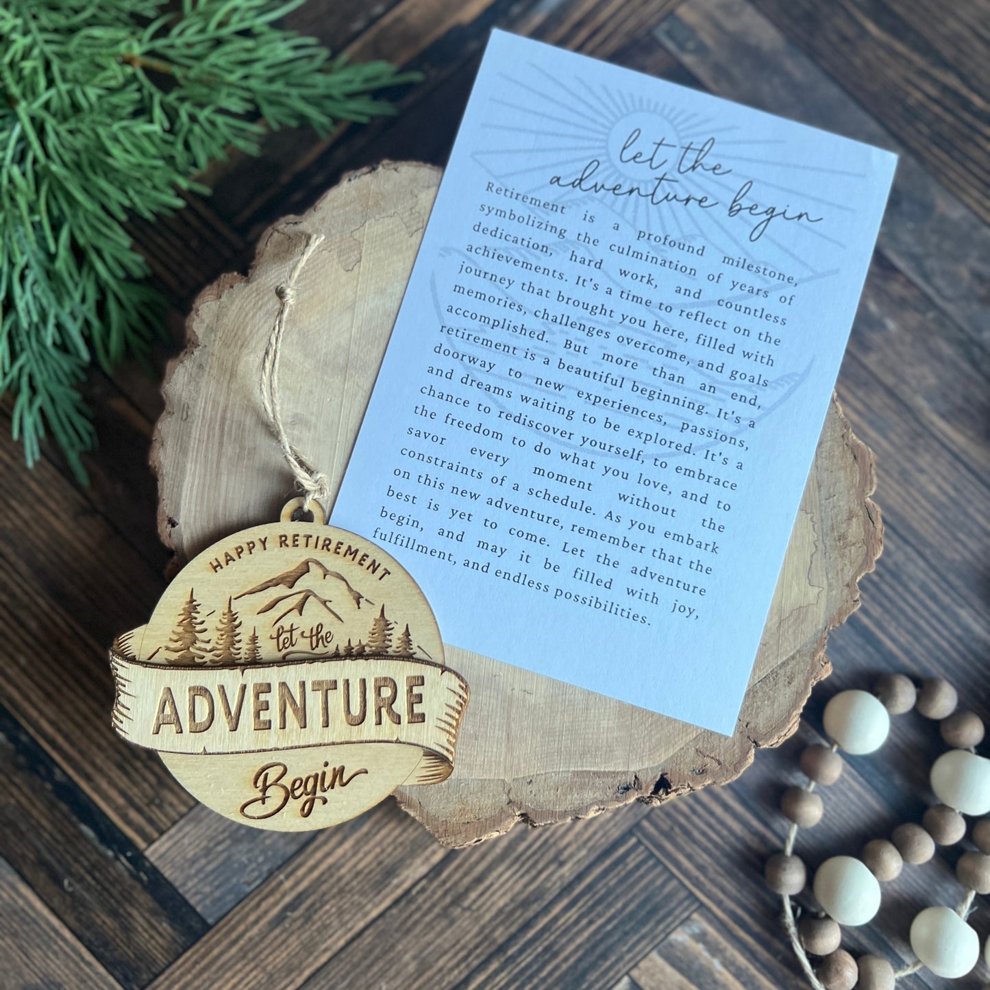 Happy Retirement Let The Adventures Begin Ornament