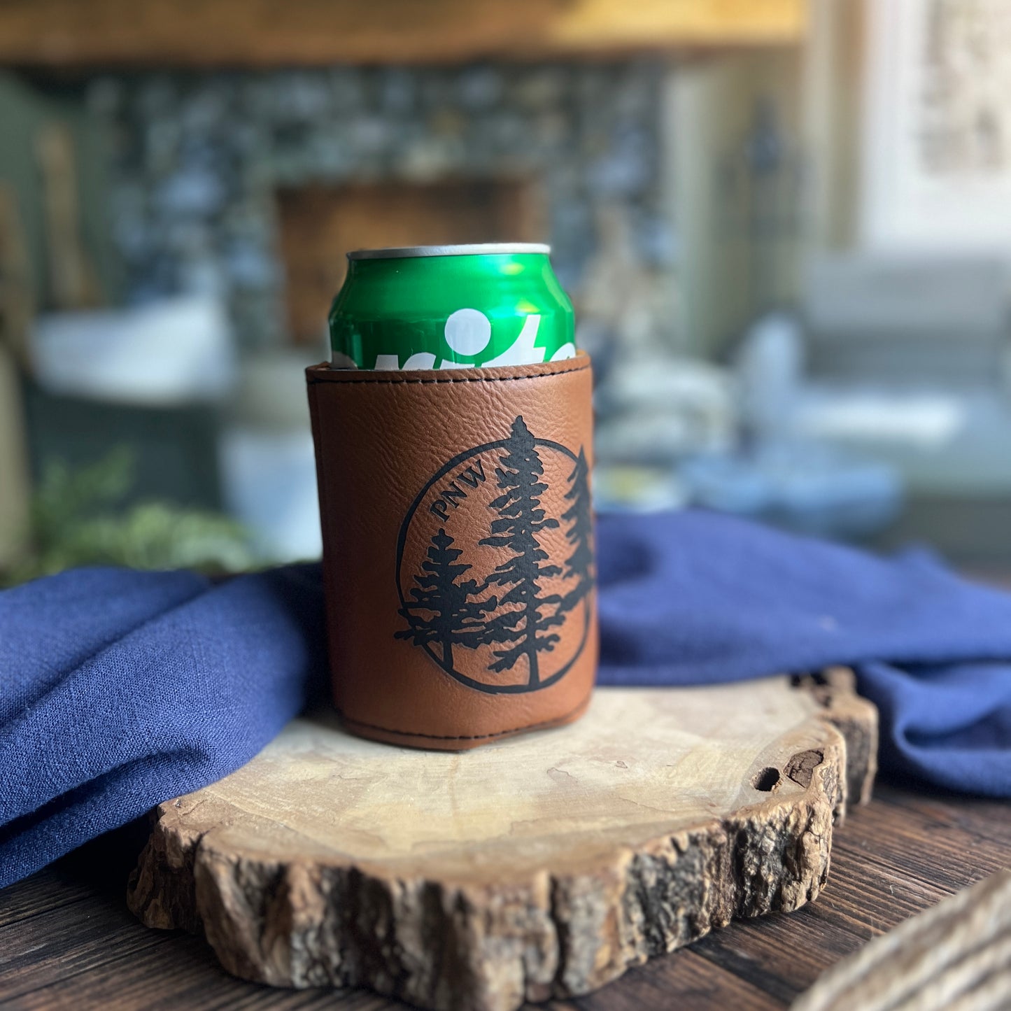 PNW Leatherette Can Cooler