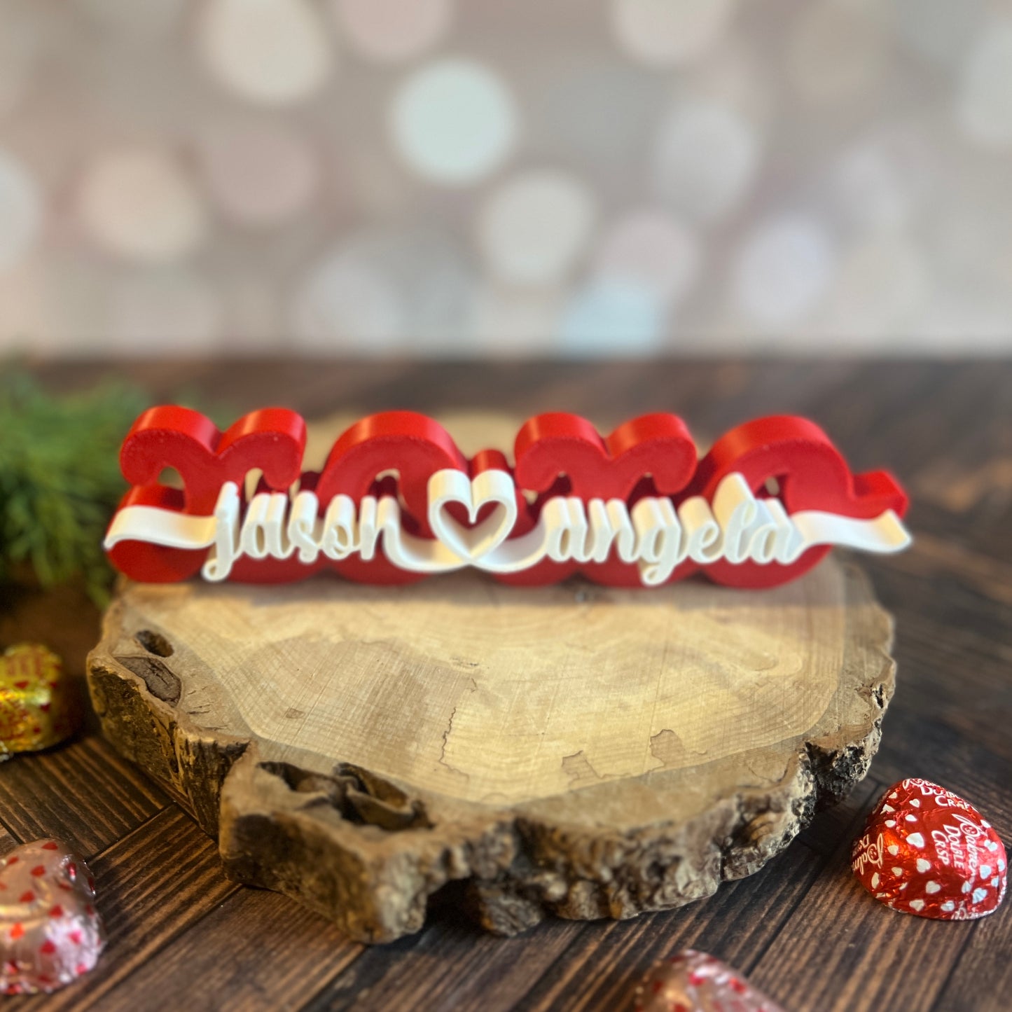 XOXO Personalized 3D Printed Sign