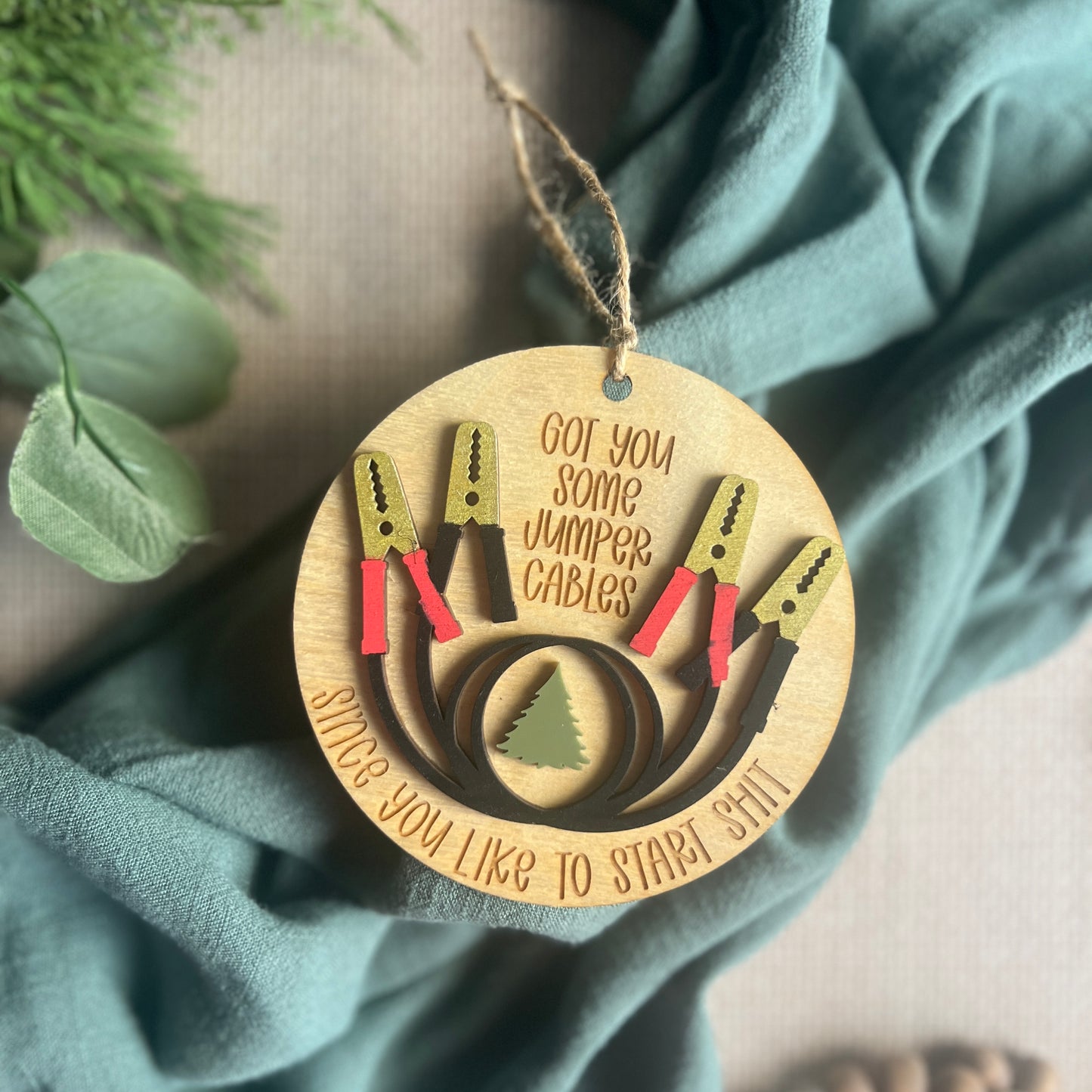 I Got You Jumper Cable Ornaments