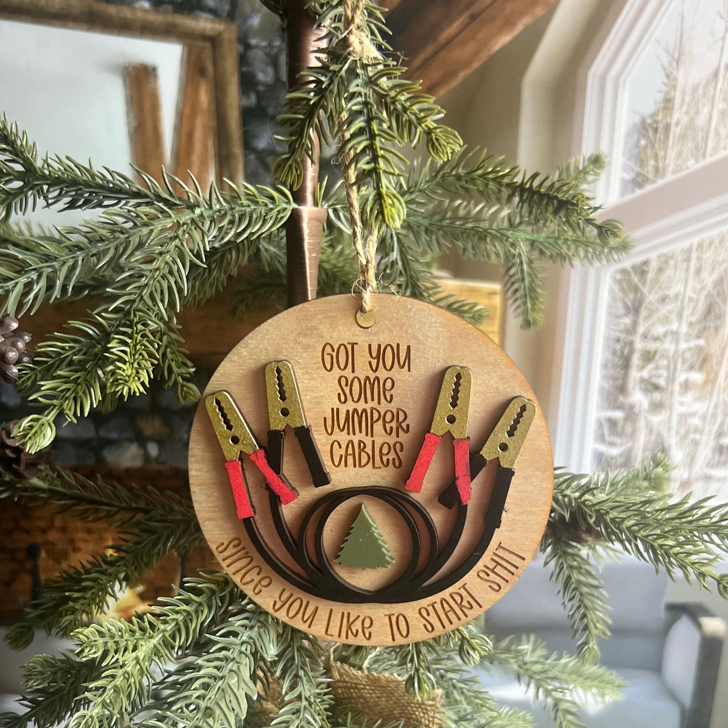 I Got You Jumper Cable Ornaments