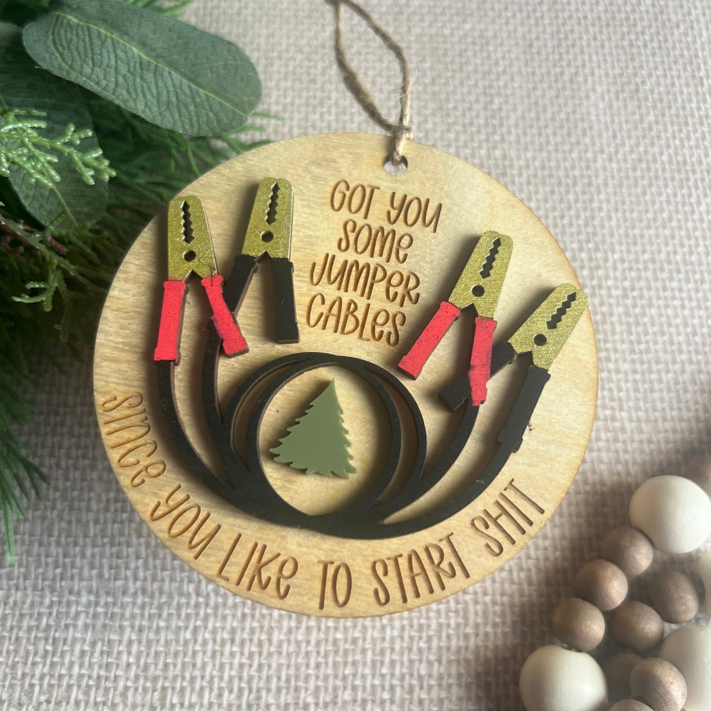 I Got You Jumper Cable Ornaments