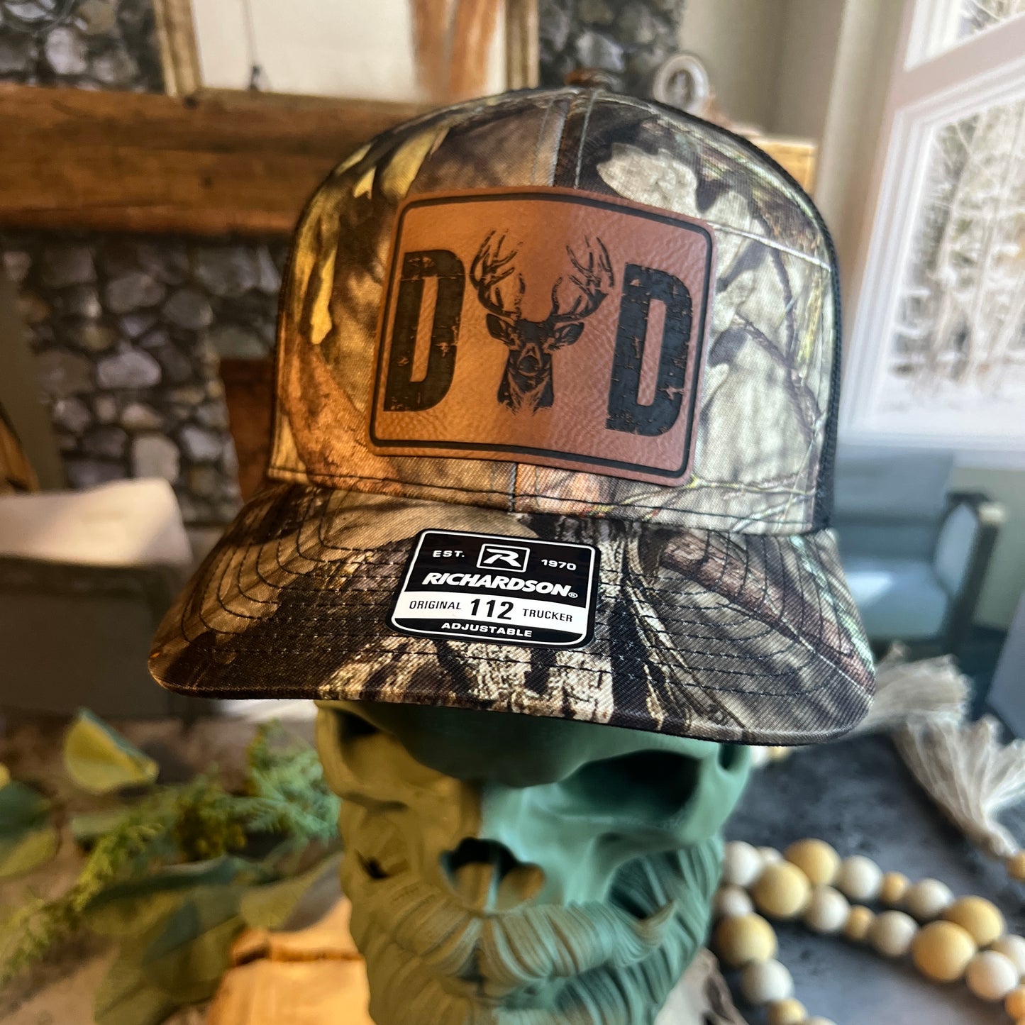 DAD DEER Richardson 112 Mossy Oak Trucker Hat