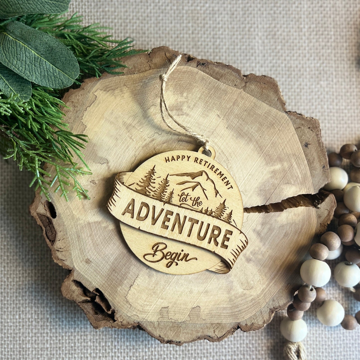 Happy Retirement Let The Adventures Begin Ornament