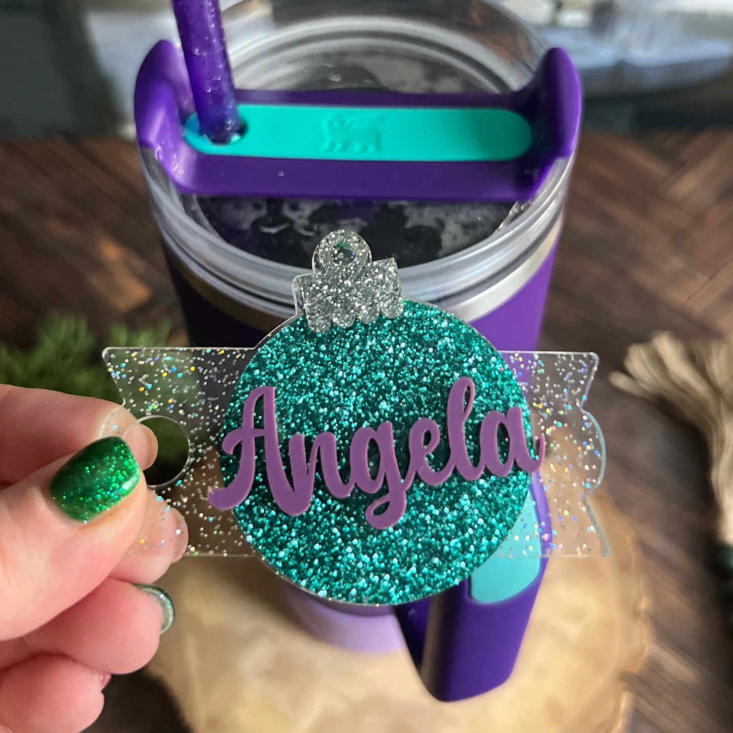 Christmas Ornament Tumbler Topper