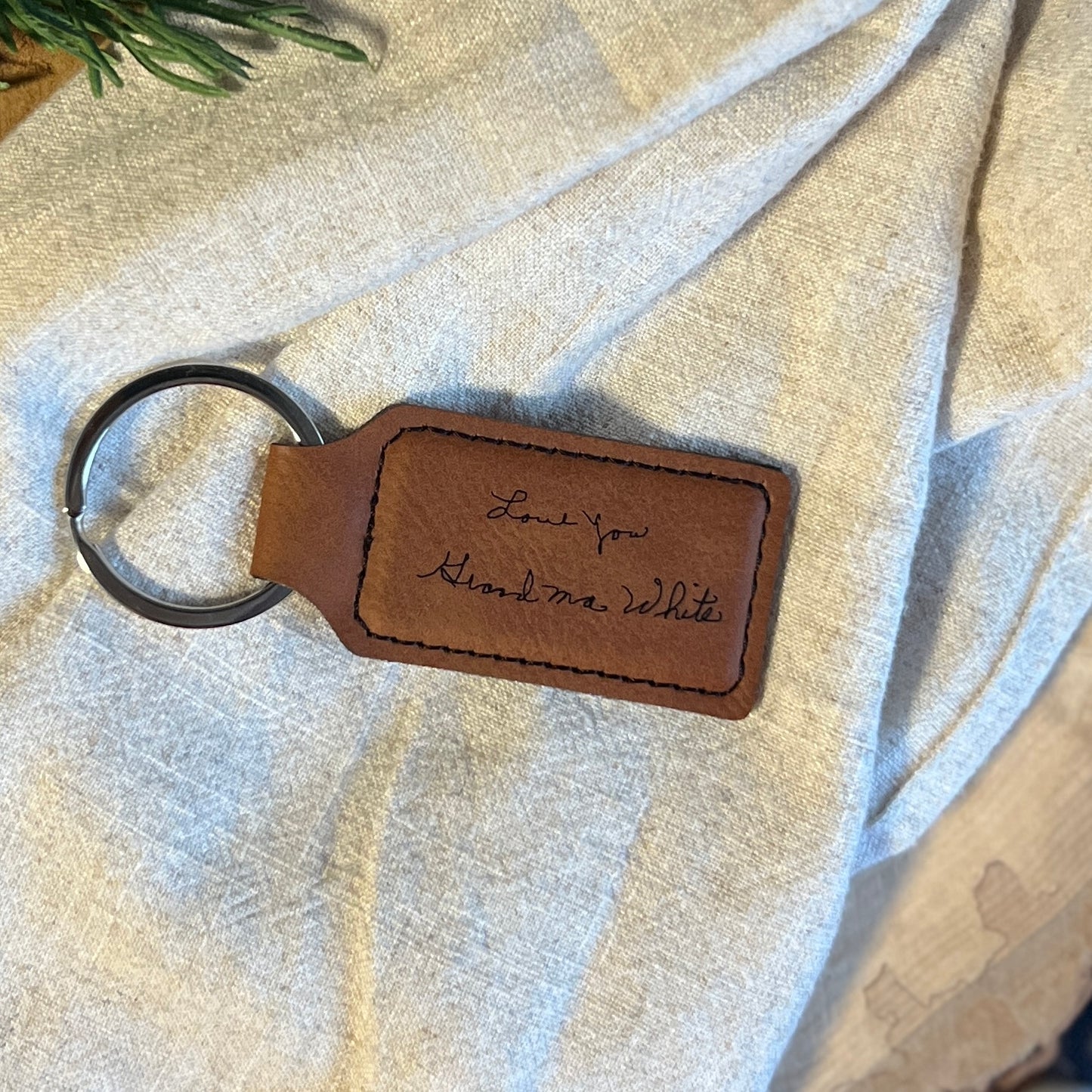 Personalized Handwritten Keychain