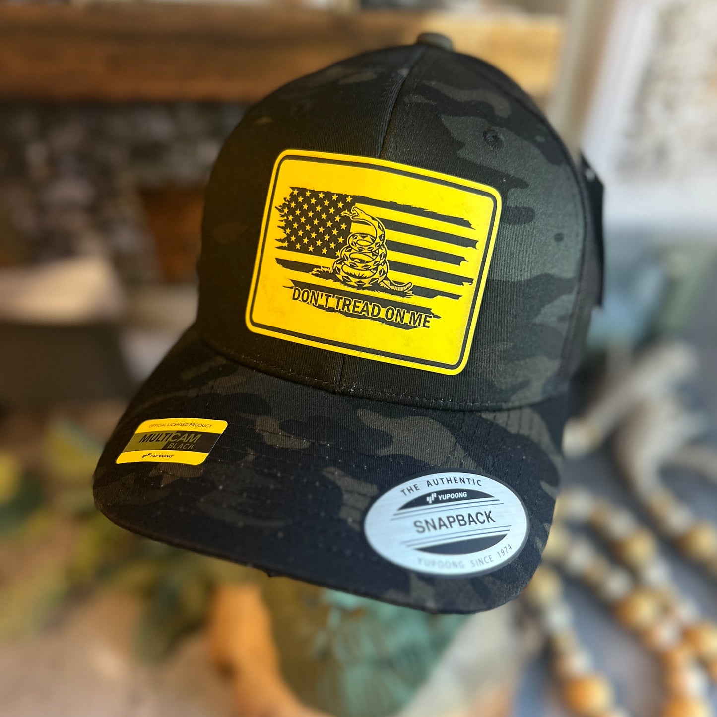 Don't Tread On Me Multi Cam Yupoong Retro Classic Trucker Hat