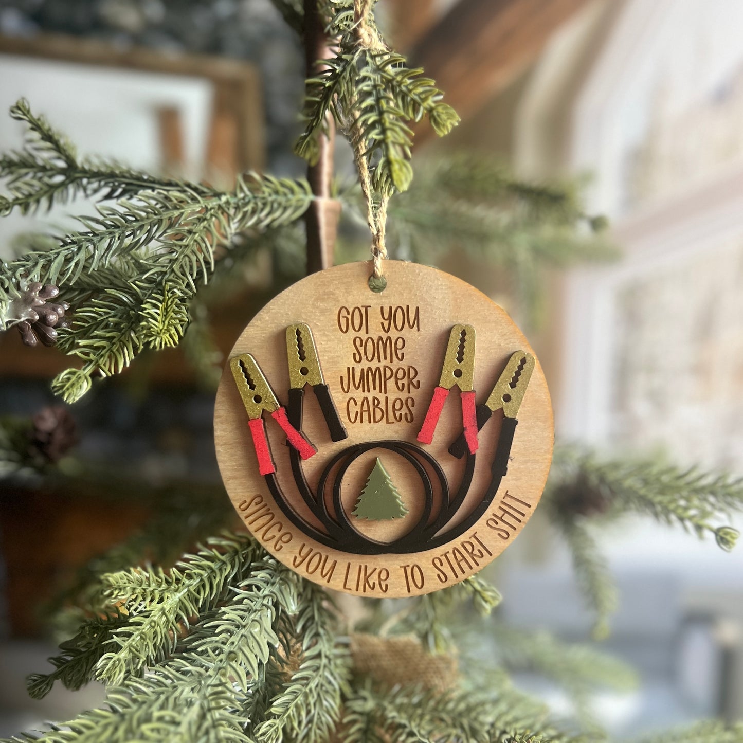 I Got You Jumper Cable Ornaments
