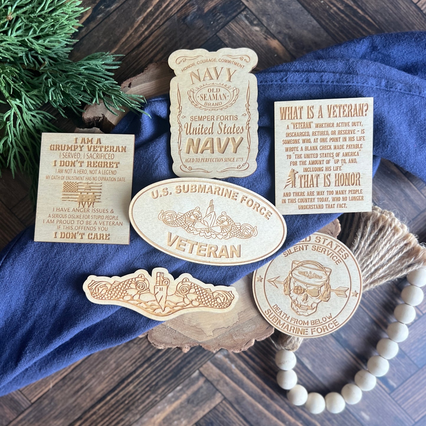 United States Submarine Force Silent Service Death From Below Magnet