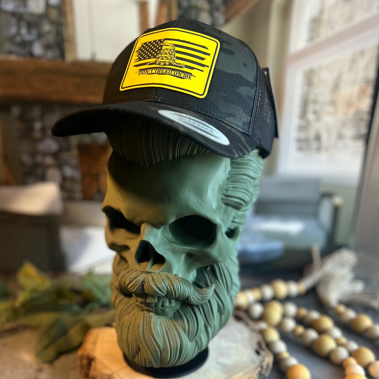 Don't Tread On Me Multi Cam Yupoong Retro Classic Trucker Hat