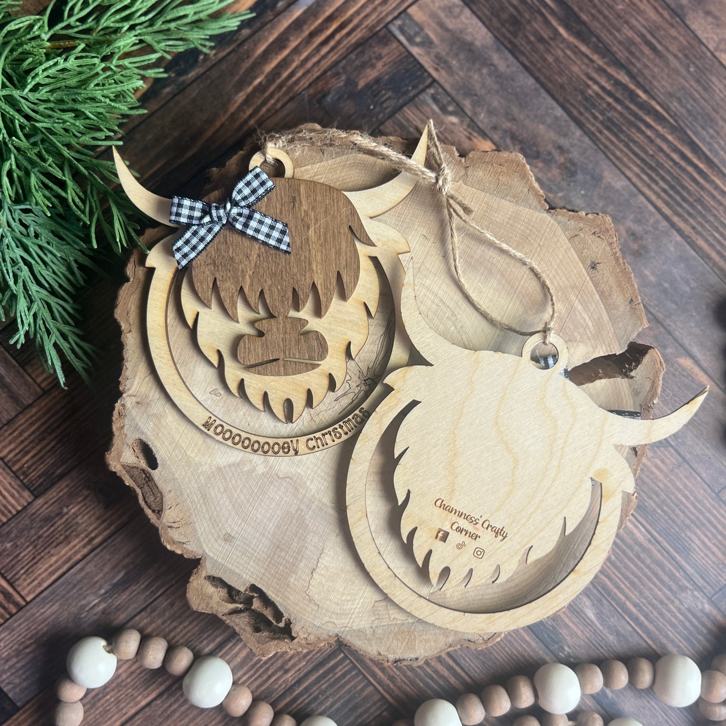 Mooooey Christmas Ornament