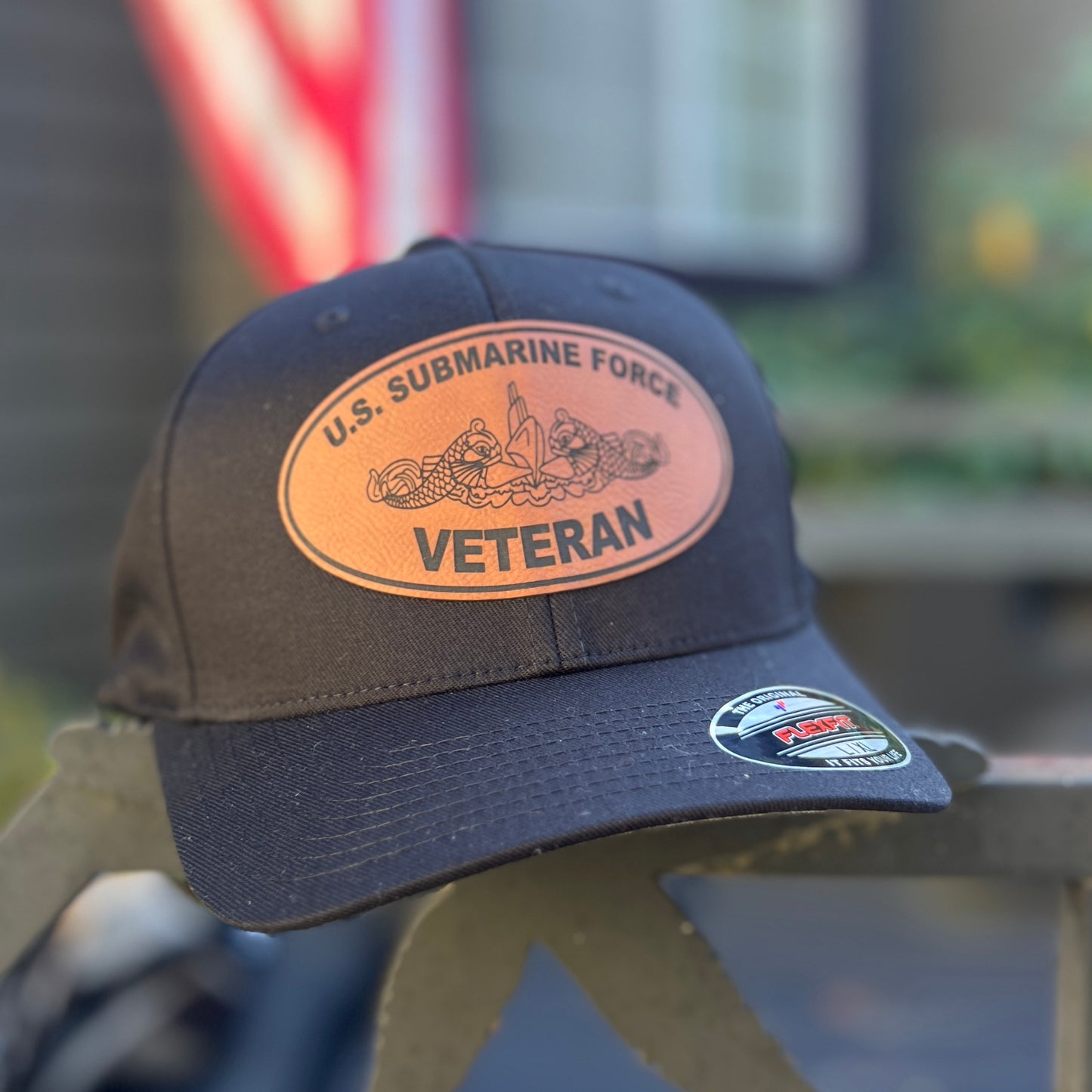 U.S. Submarine Force Veteran Black Yupoong Flex Fit Large/Xlarge