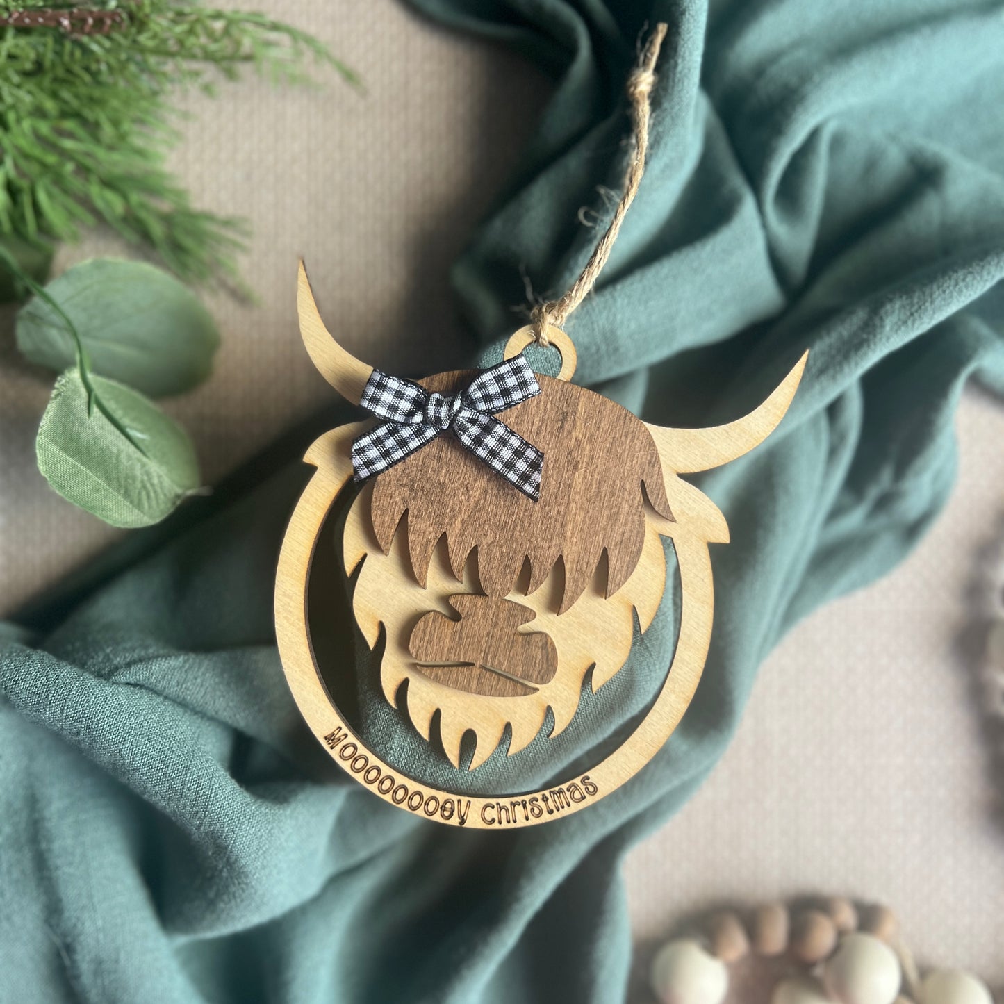 Mooooey Christmas Ornament