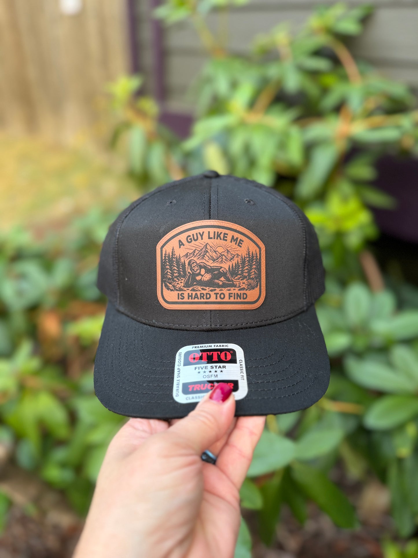 A Guy Like Me Is Hard To Find Otto Trucker Hat Black
