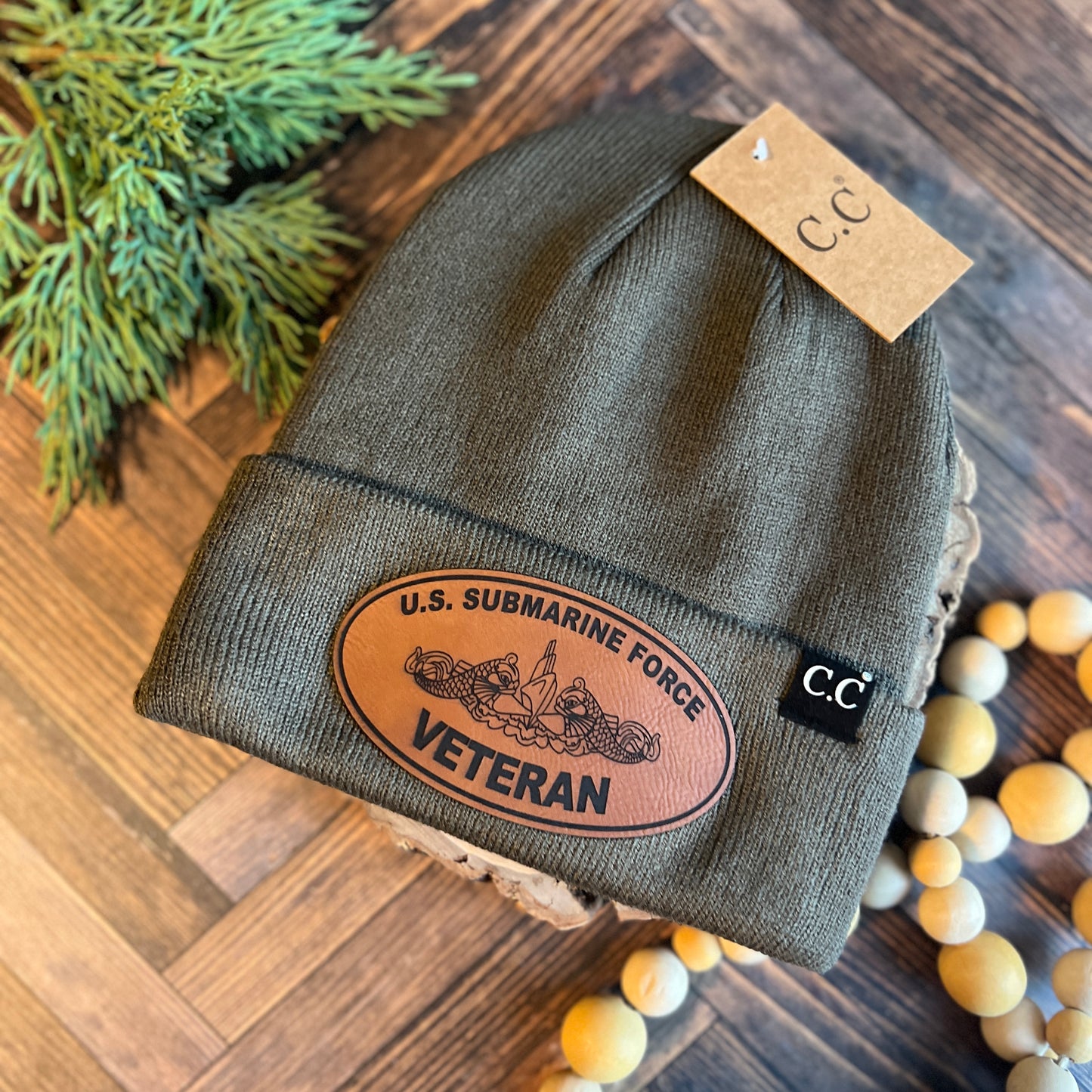 U.S. Submarine Force Veteran Olive Beanie