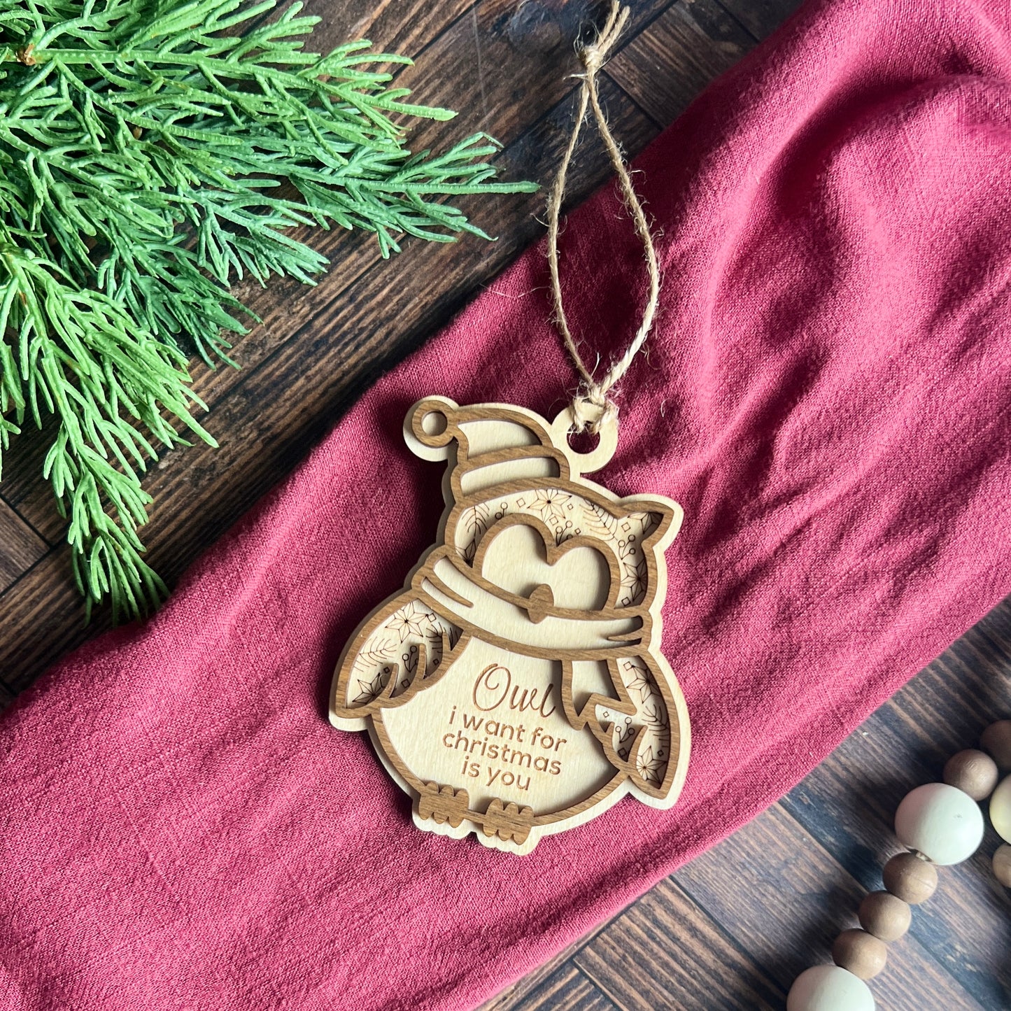 Owl Christmas Ornament