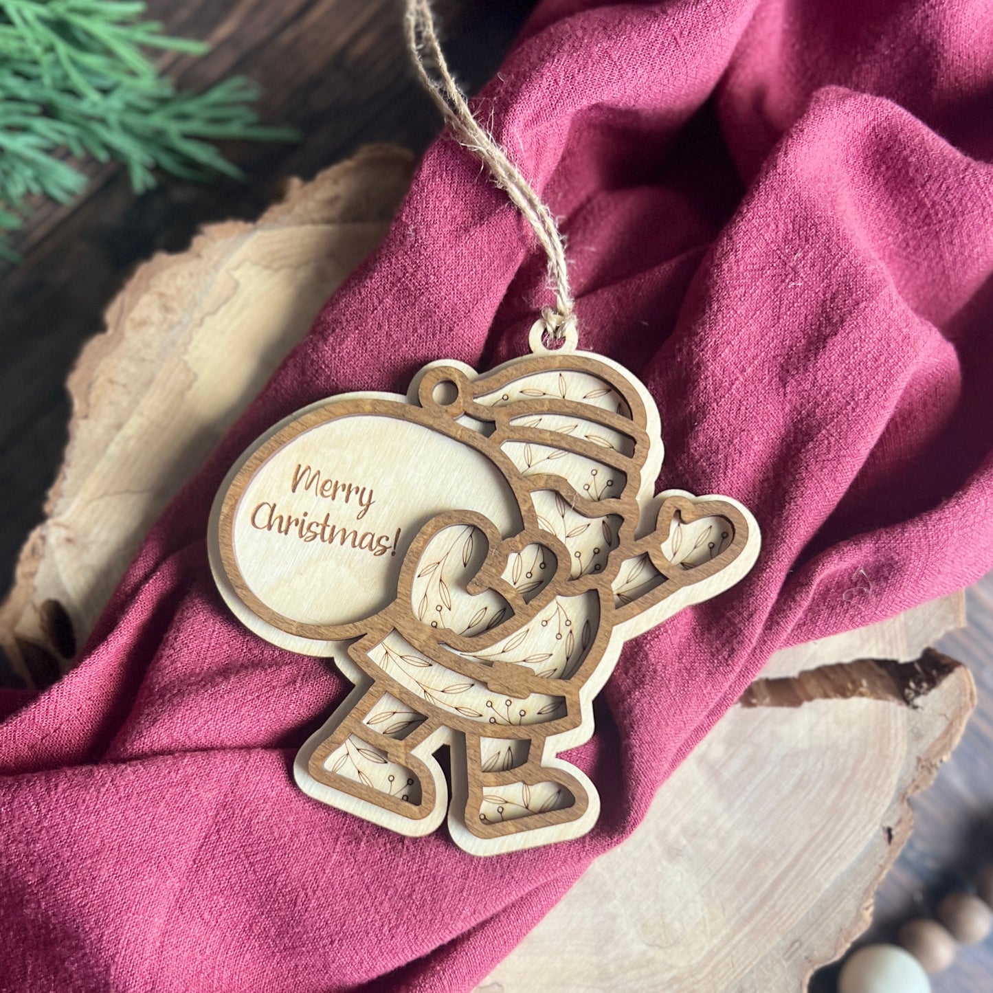 Santa Christmas Ornament