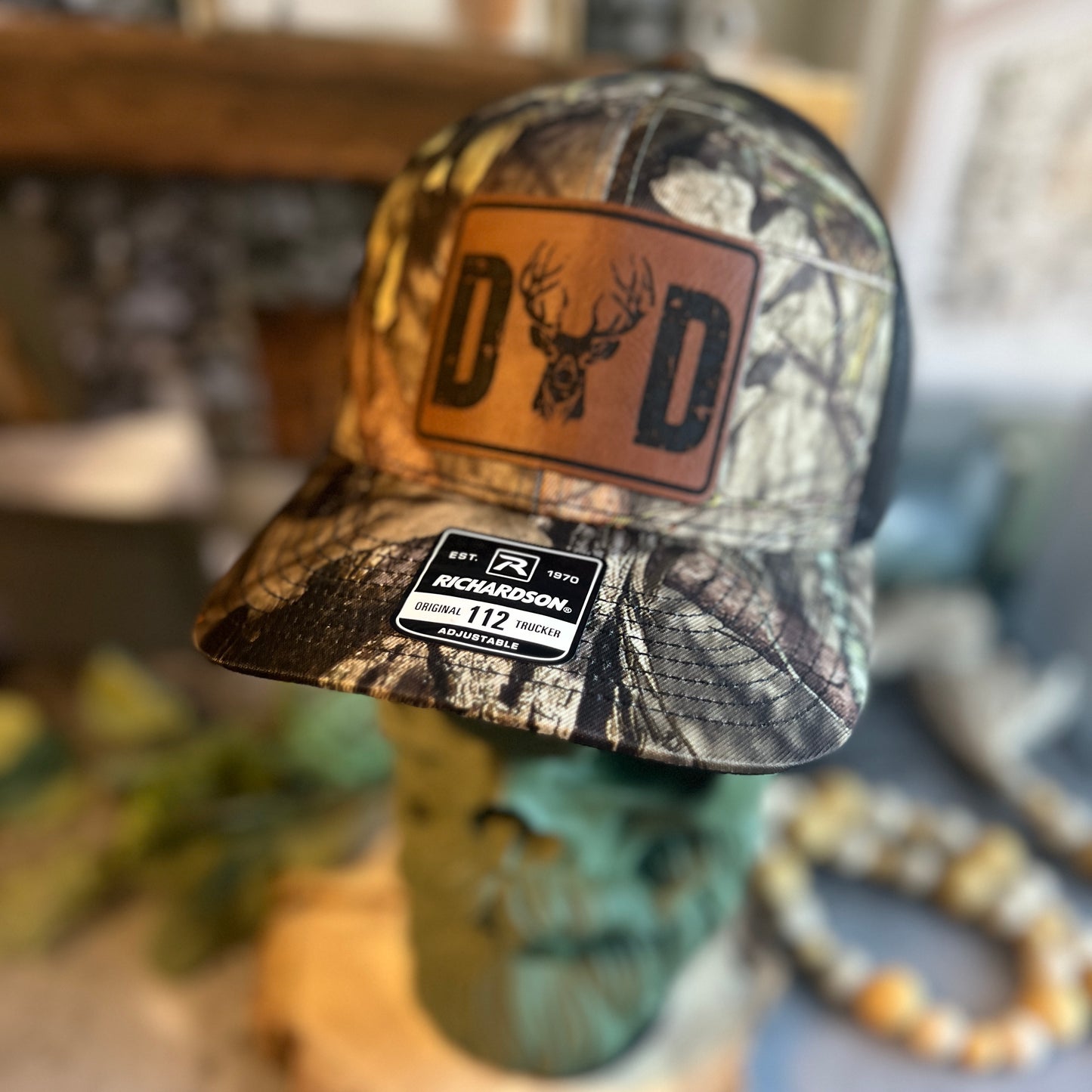 DAD DEER Richardson 112 Mossy Oak Trucker Hat