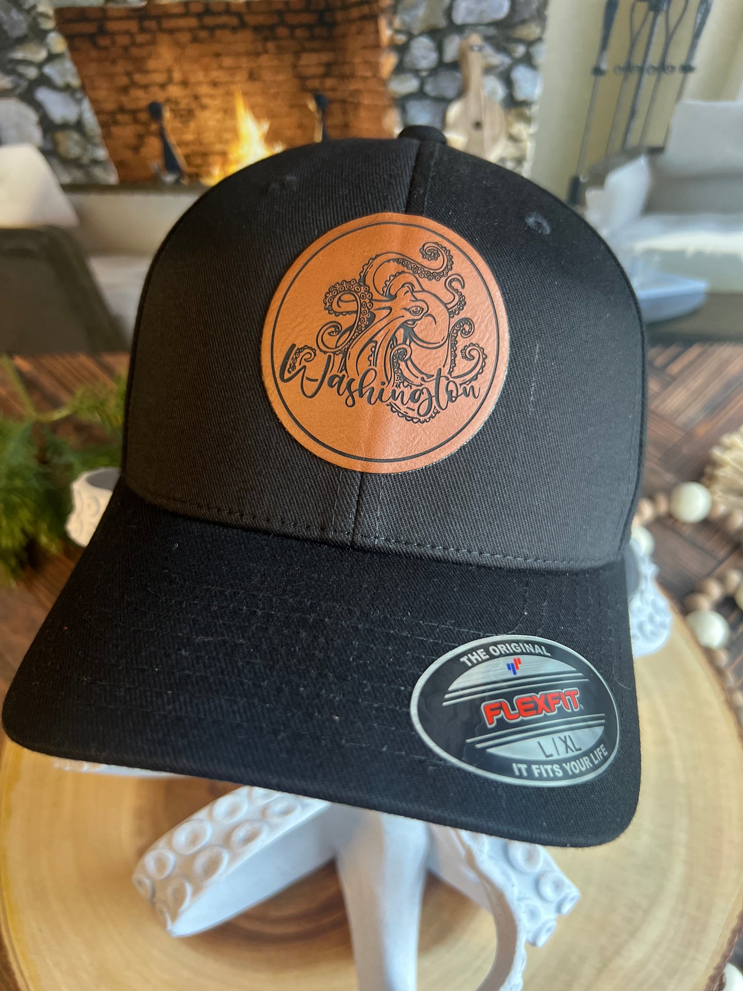 Kraken Flex Fit Black Yupoong Large/Xlarge Hat