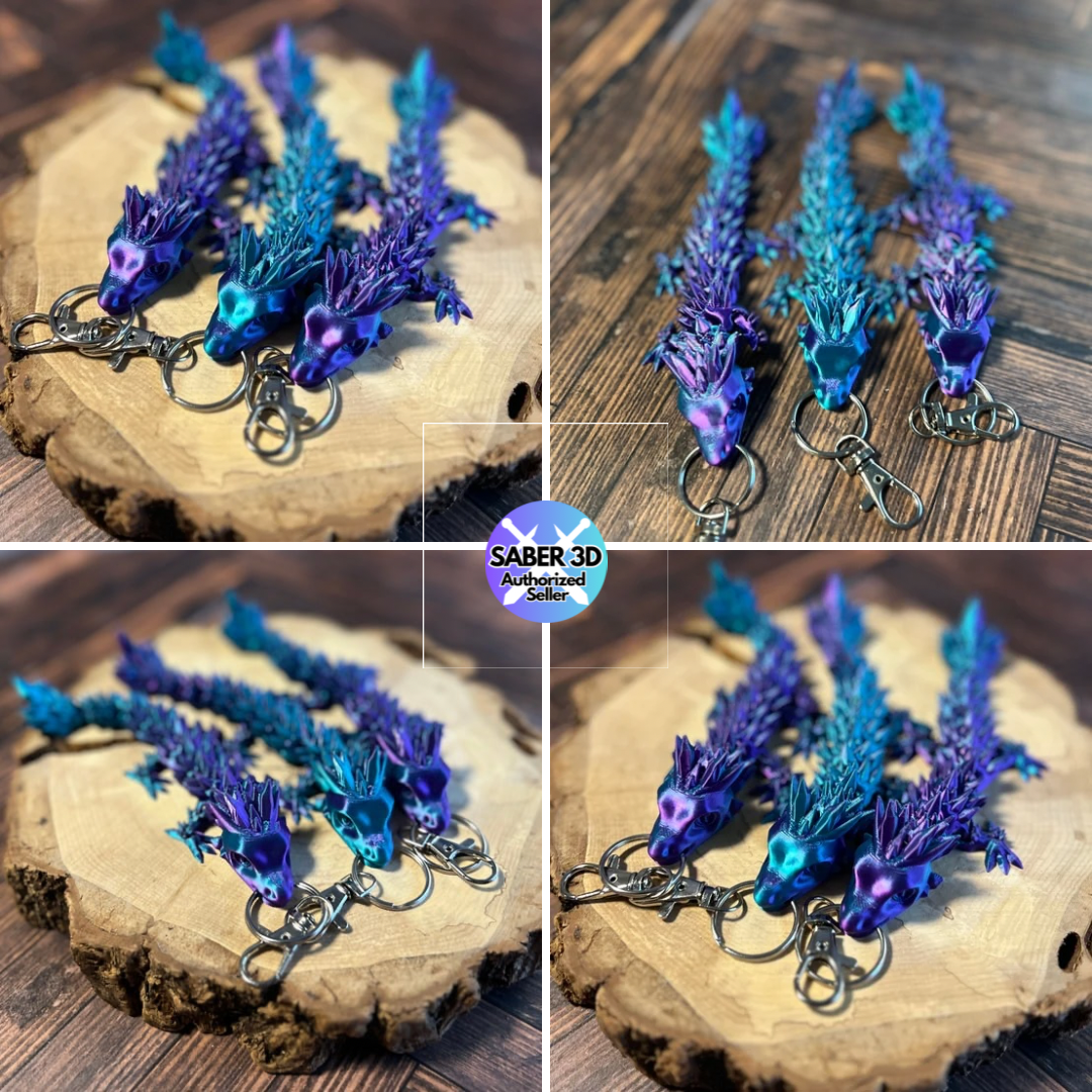 Crystal Dragon Keychain