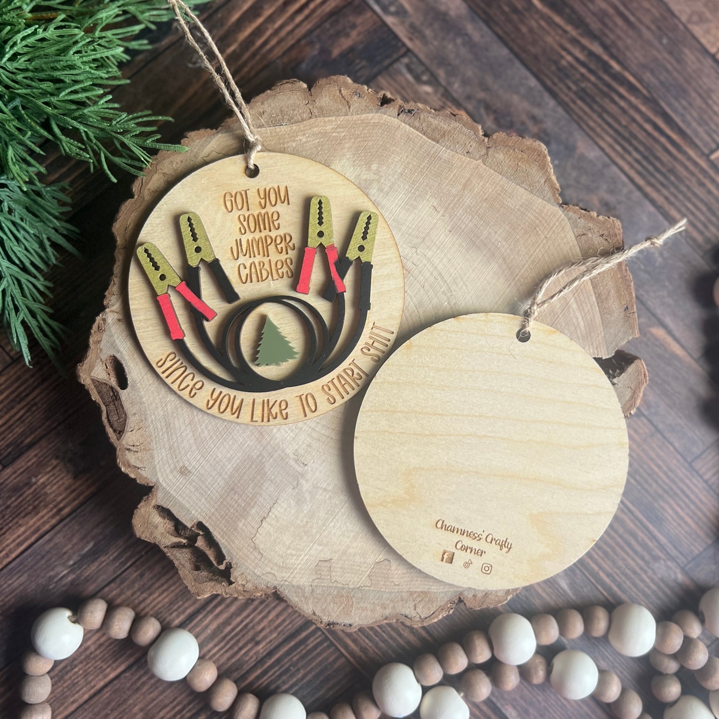 I Got You Jumper Cable Ornaments