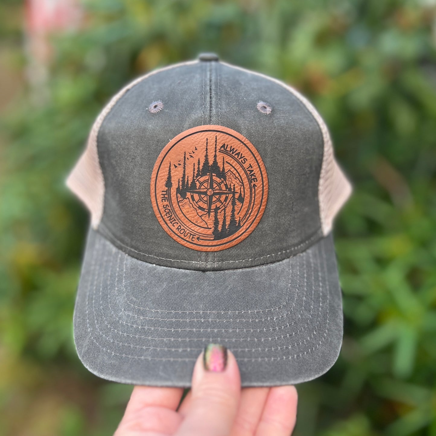 Always Take The Scenic Route Ponytail Hat