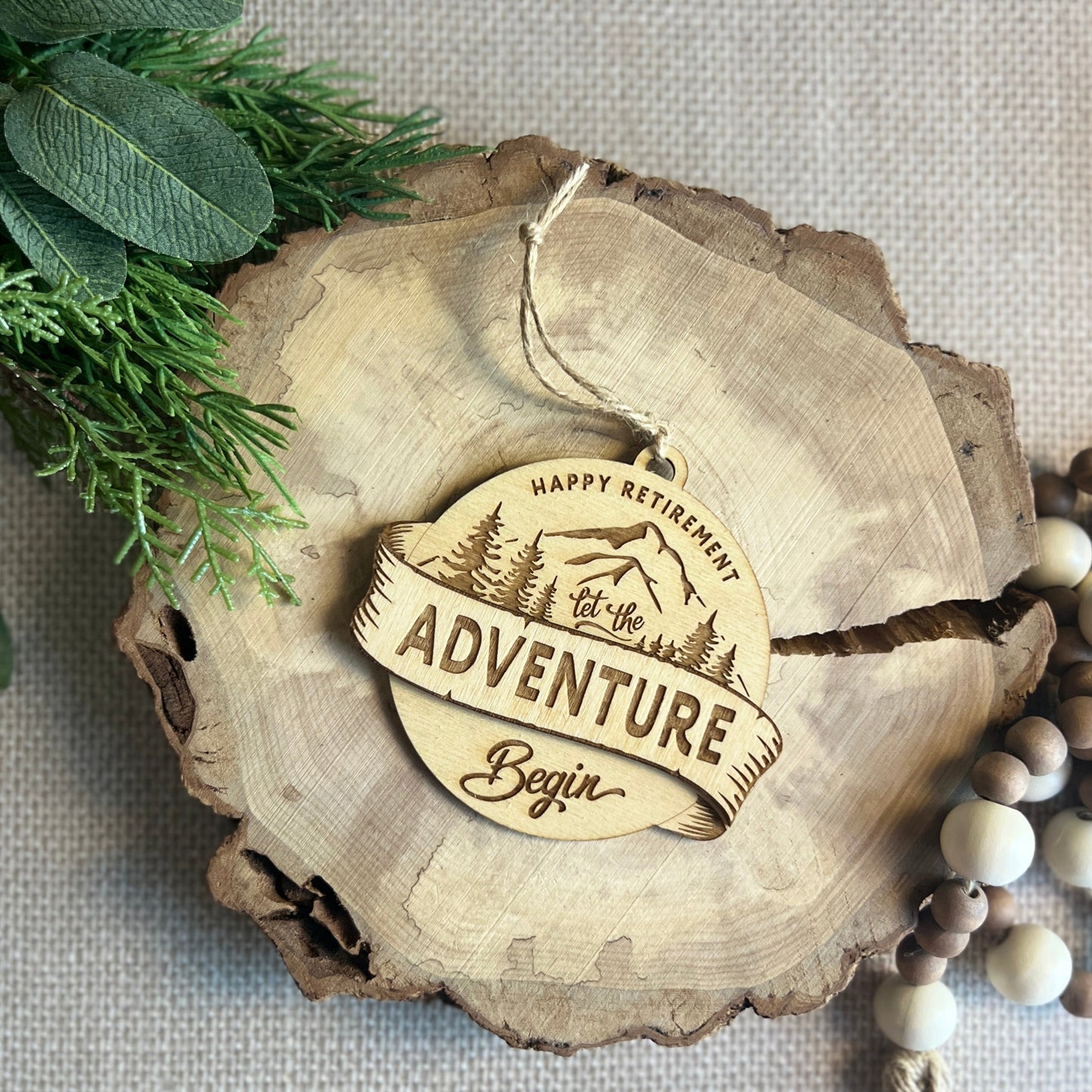 Happy Retirement Let The Adventures Begin Ornament
