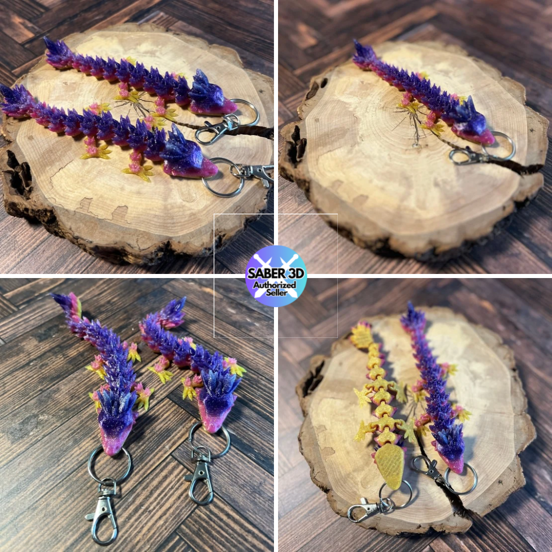 Crystal Dragon Keychain