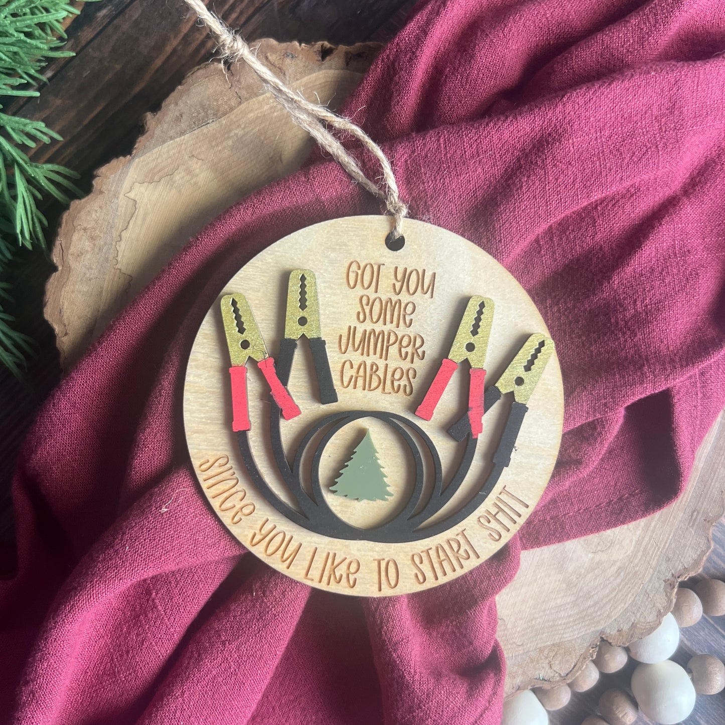 I Got You Jumper Cable Ornaments
