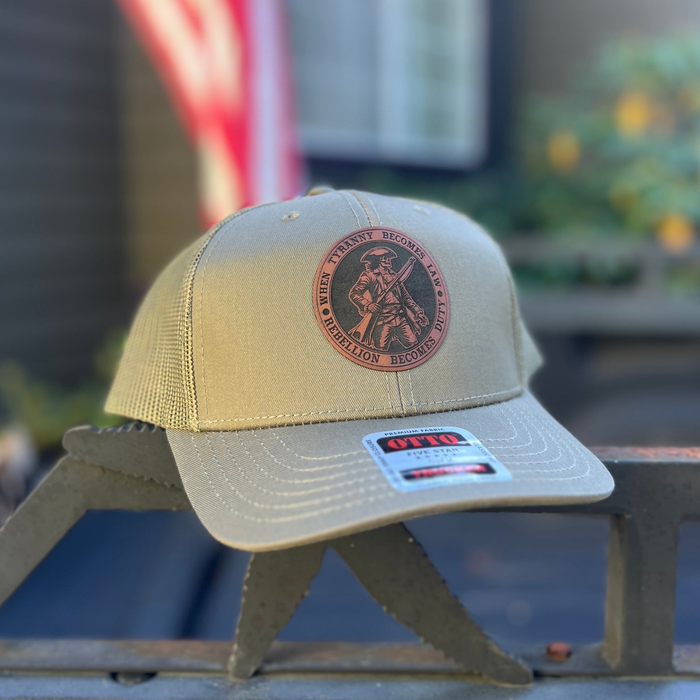 When Tyranny Becomes Law Olive Otto Classic Trucker Hat