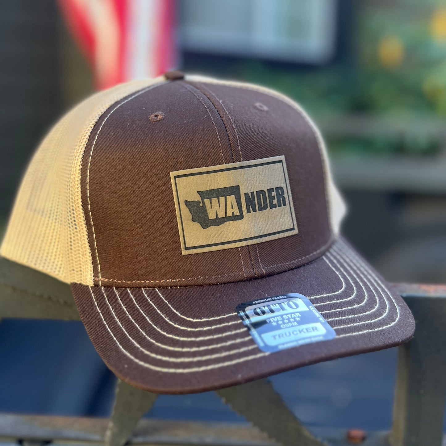 WA NDER Brown Otto Classic Fit Trucker Hat