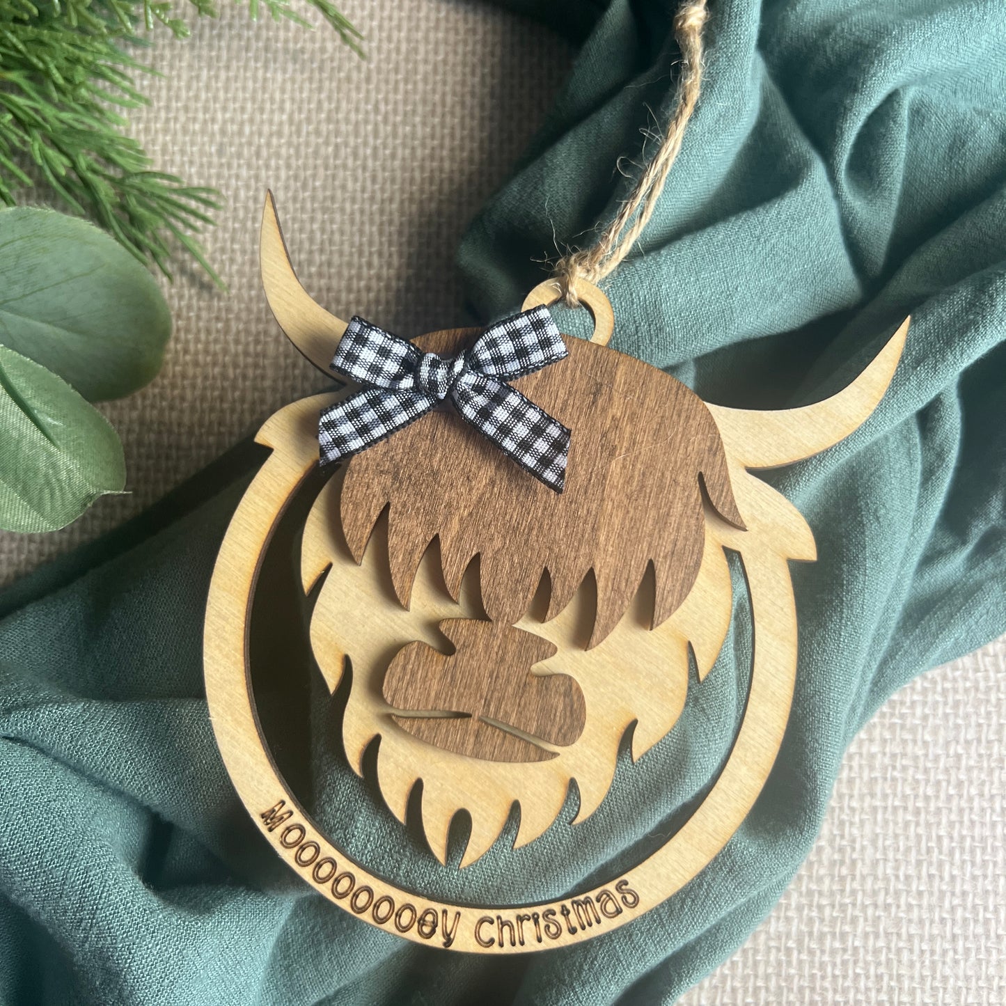 Mooooey Christmas Ornament