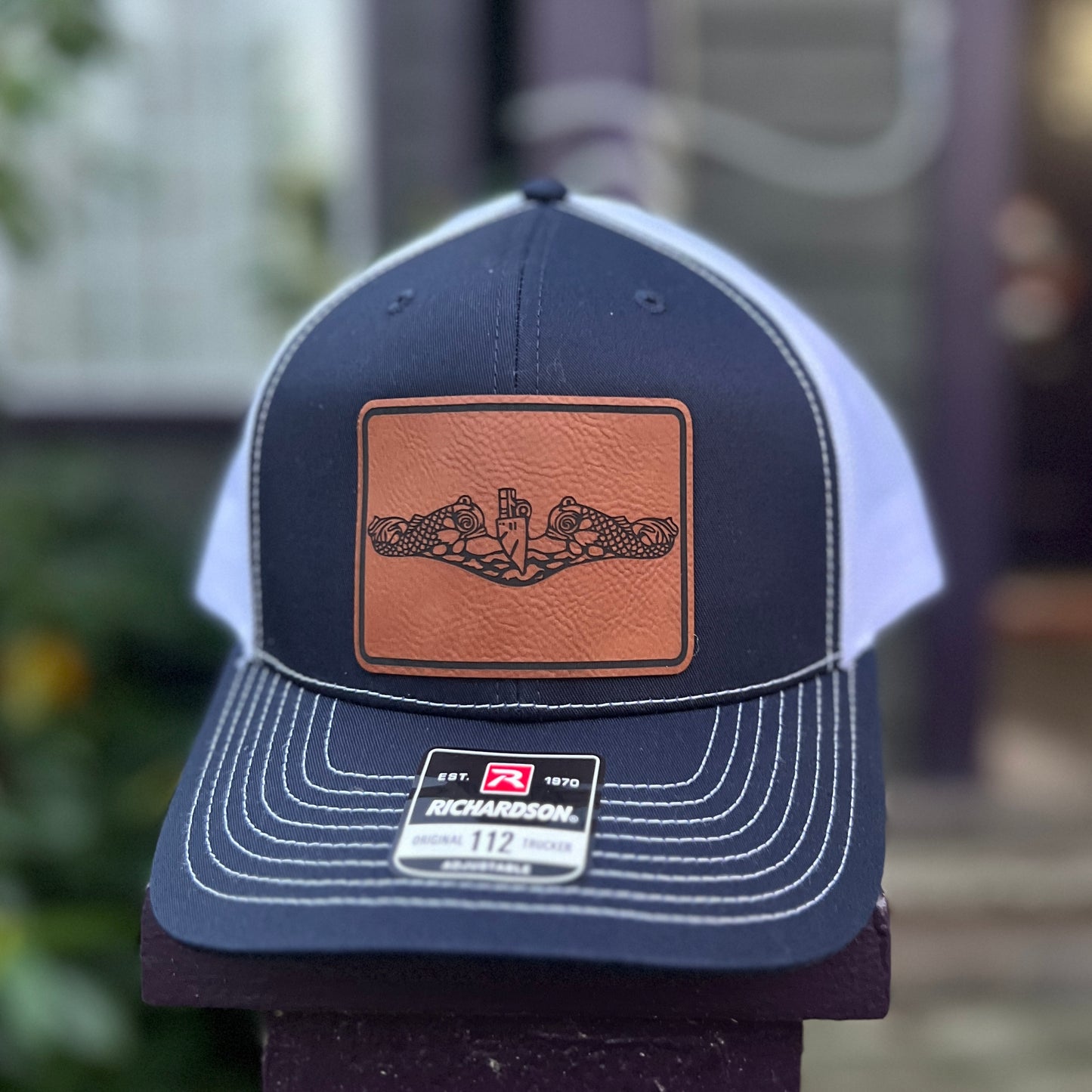Dolphin Hat Navy/White Richardson 112 Trucker Hat