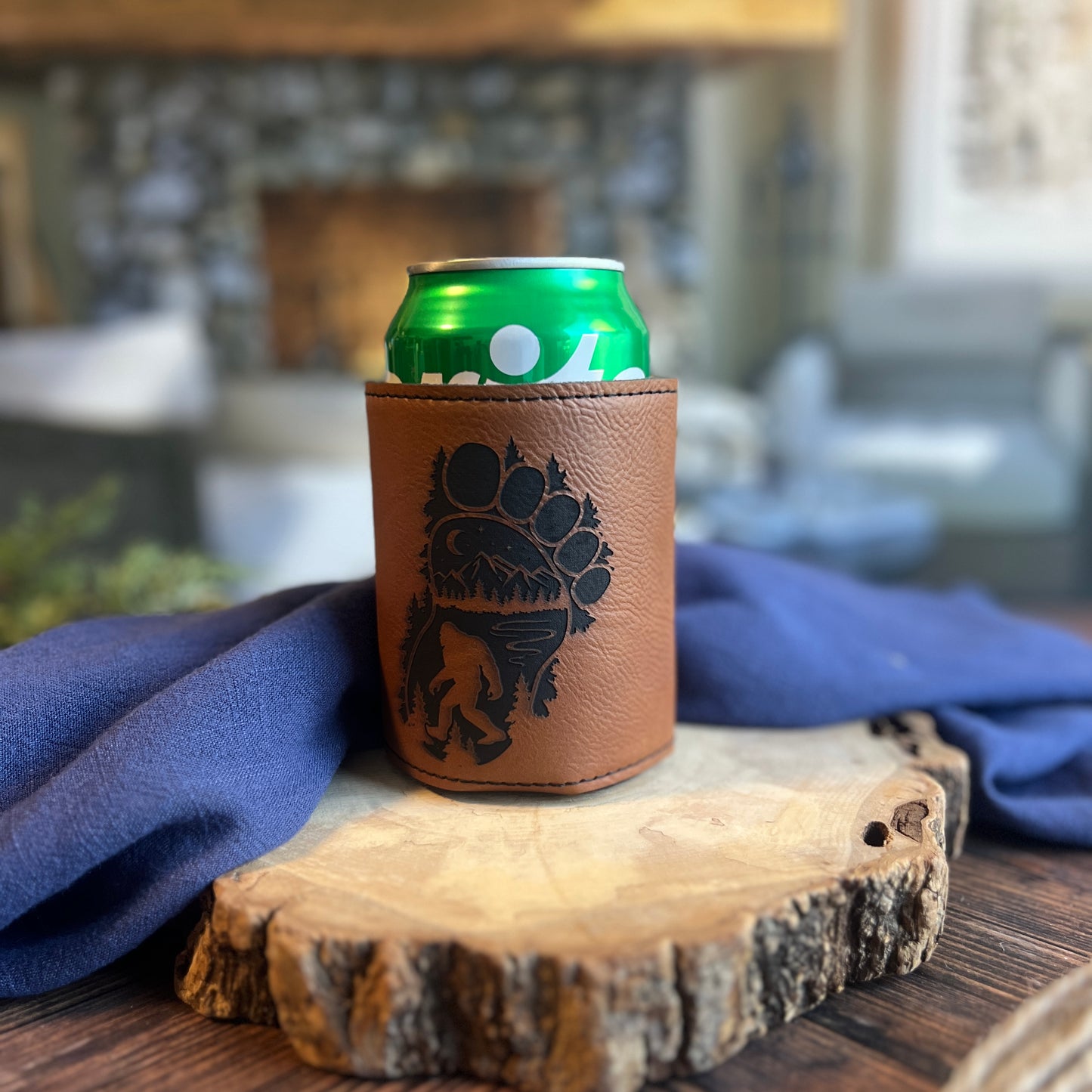 Bigfoot Leatherette Can Cooler