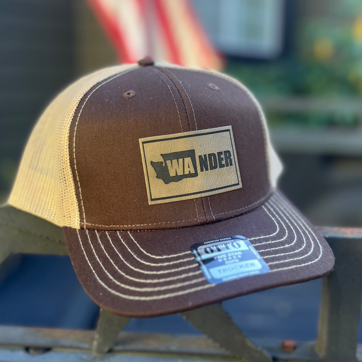 WA NDER Brown Otto Classic Fit Trucker Hat