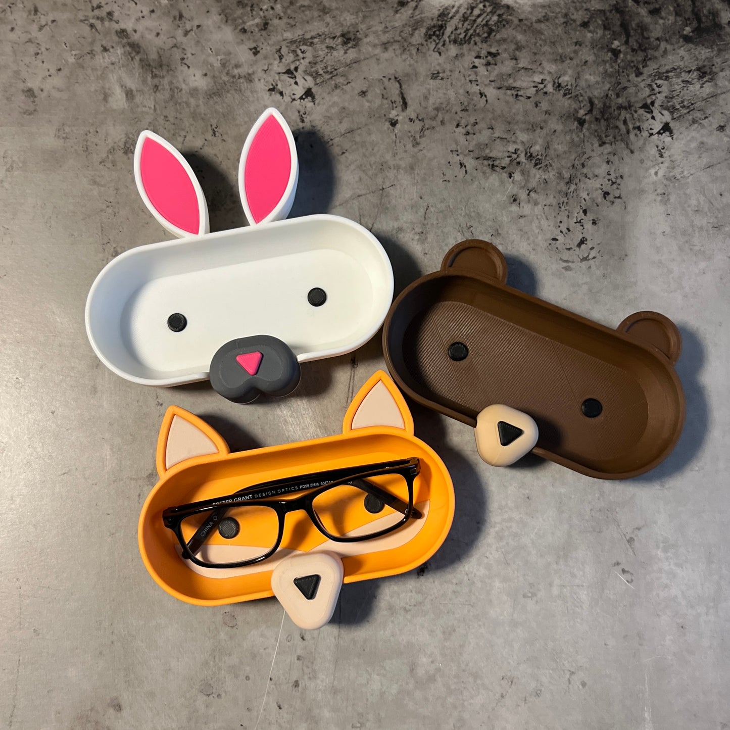 Animal Eye Glass Holder 3D Printed