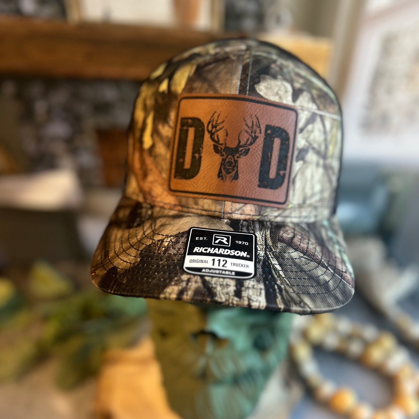 DAD DEER Richardson 112 Mossy Oak Trucker Hat