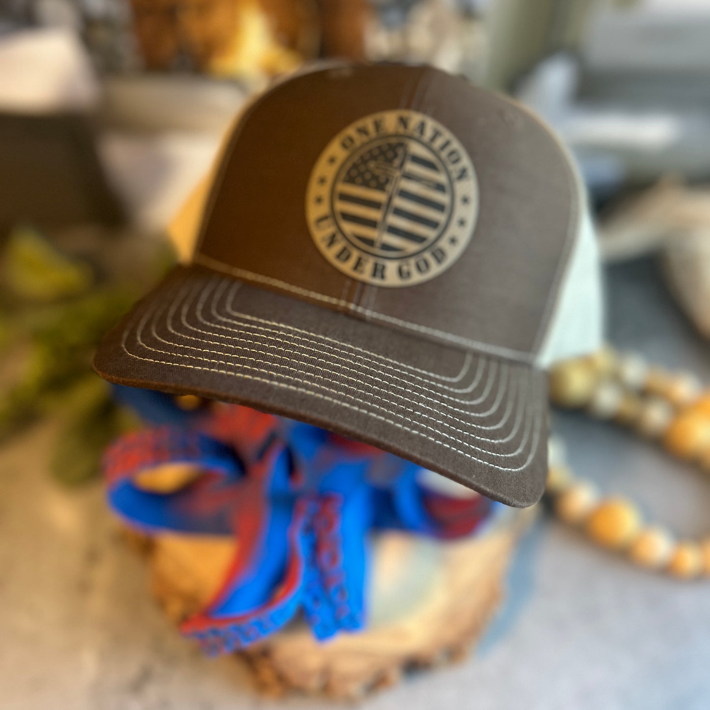 One Nation Under God 312 Coffee/Khaki Hat
