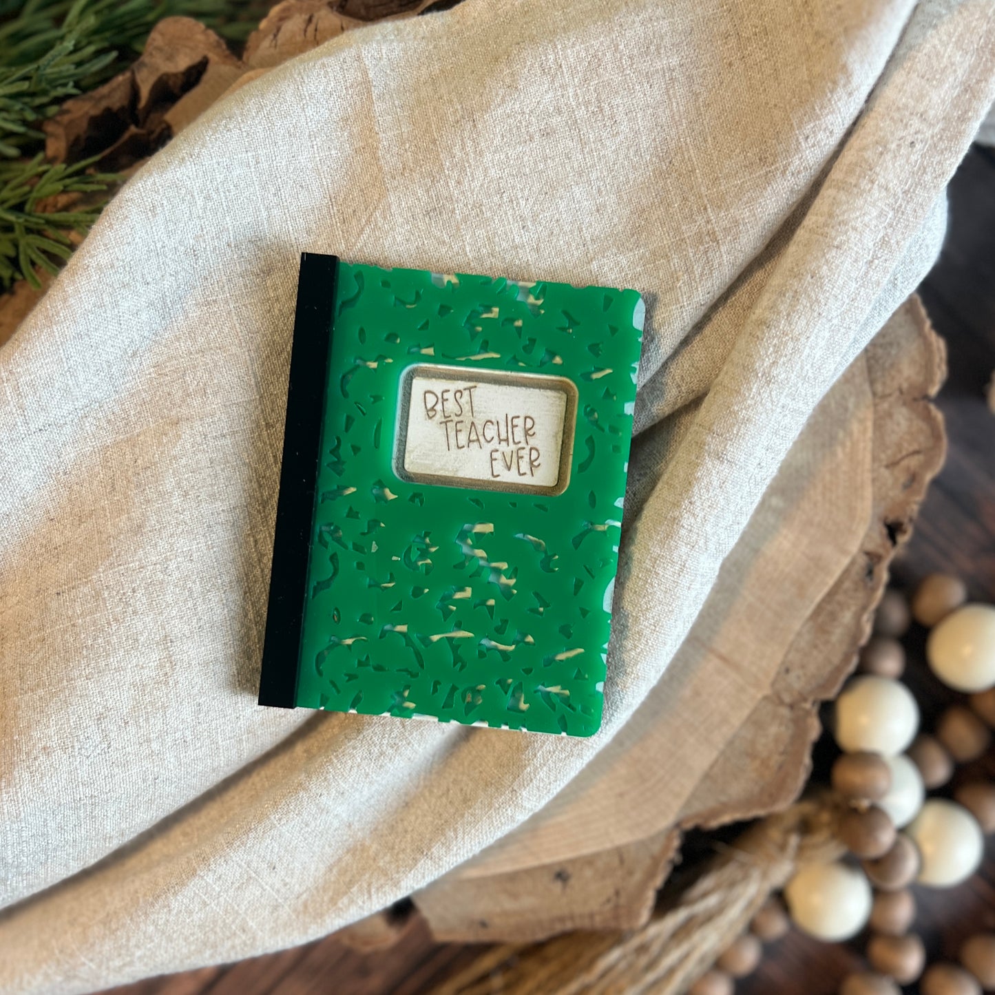 Best Teacher Ever Composition Notebook Magnet