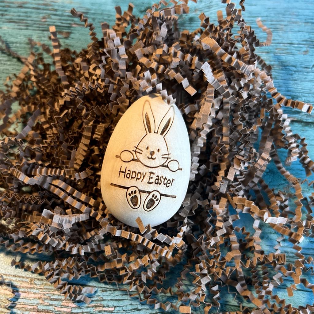 Wooden Engraved Easter Eggs Personalized