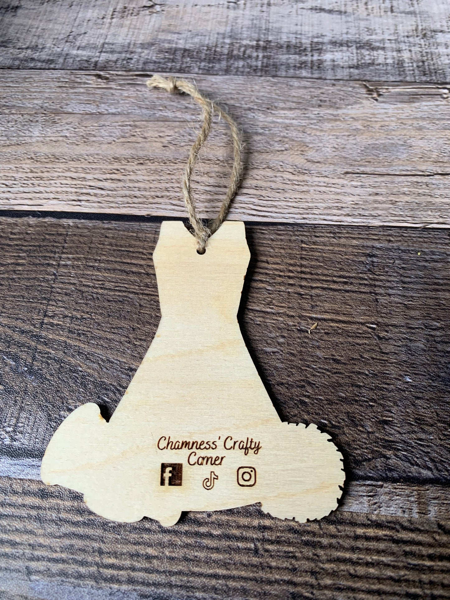 Personalized Male Cheerleader Christmas Ornament