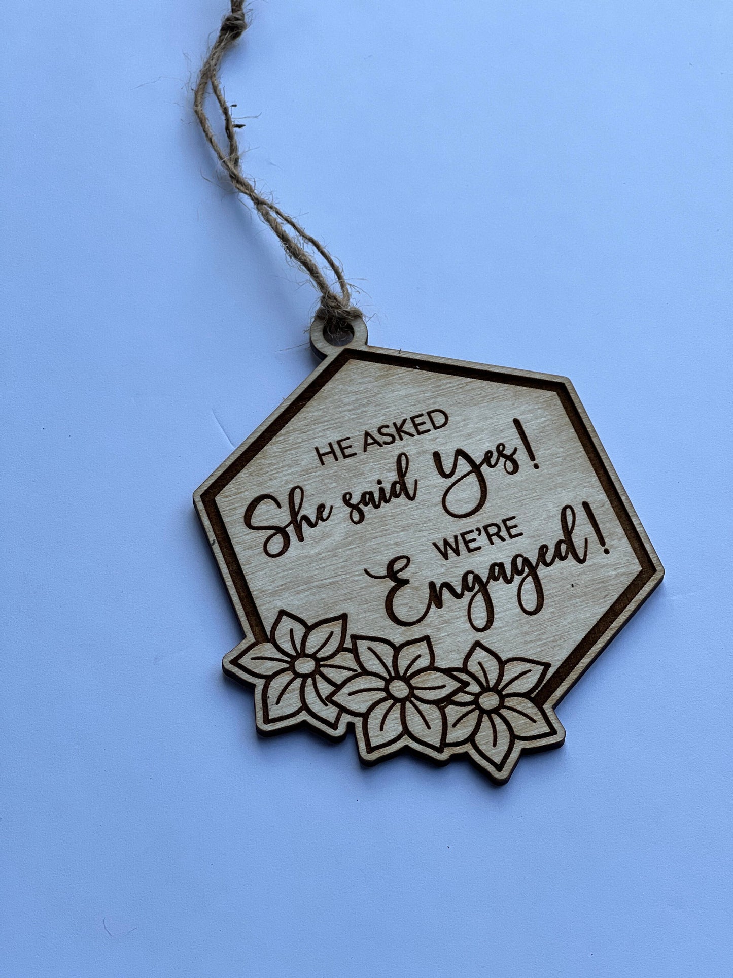 Engagement Christmas Ornament