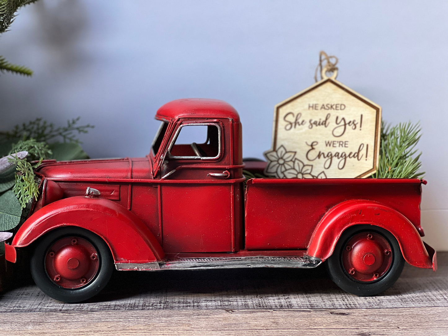 Engagement Christmas Ornament