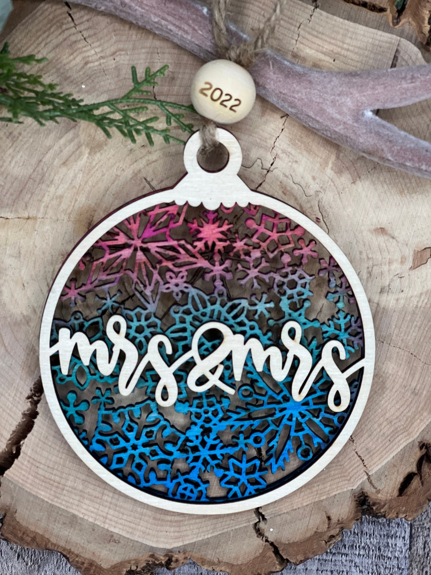 Mr & Mrs, Mr & Mr, Mrs & Mrs Ornaments