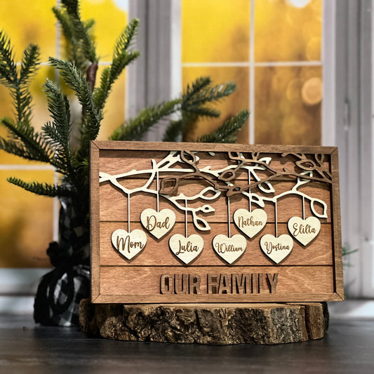 Personalized Family Tree Sign