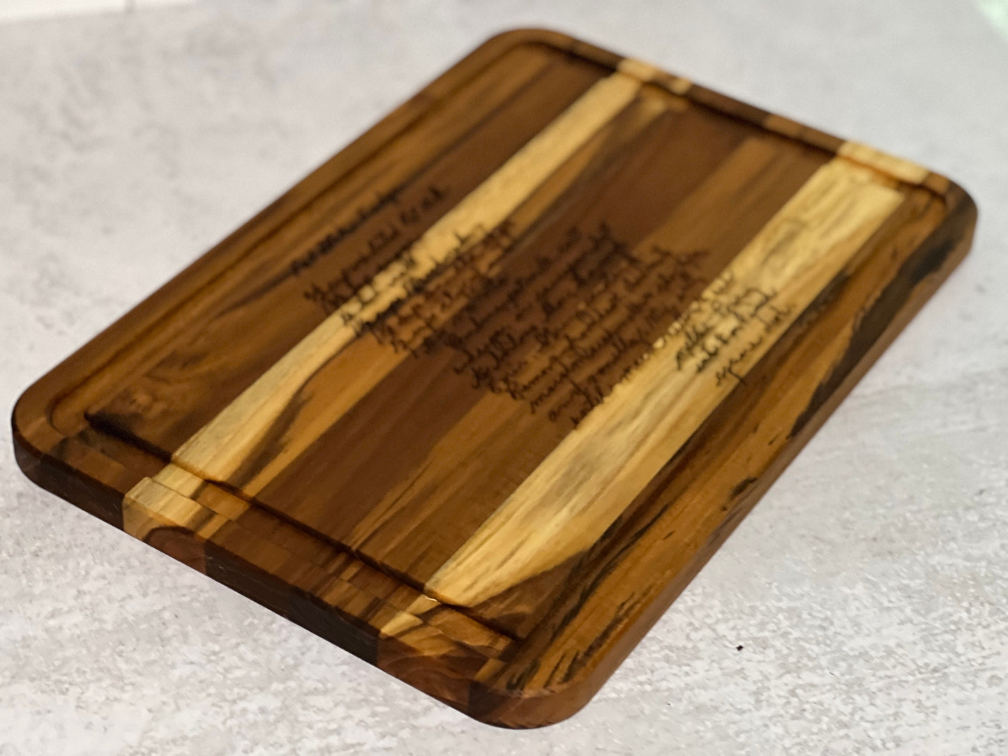 Recipe Engraved Cutting Board Personalized Gift