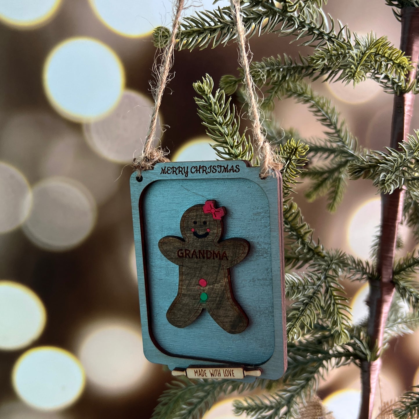 Grandma Gingerbread Cookie Sheet Ornament