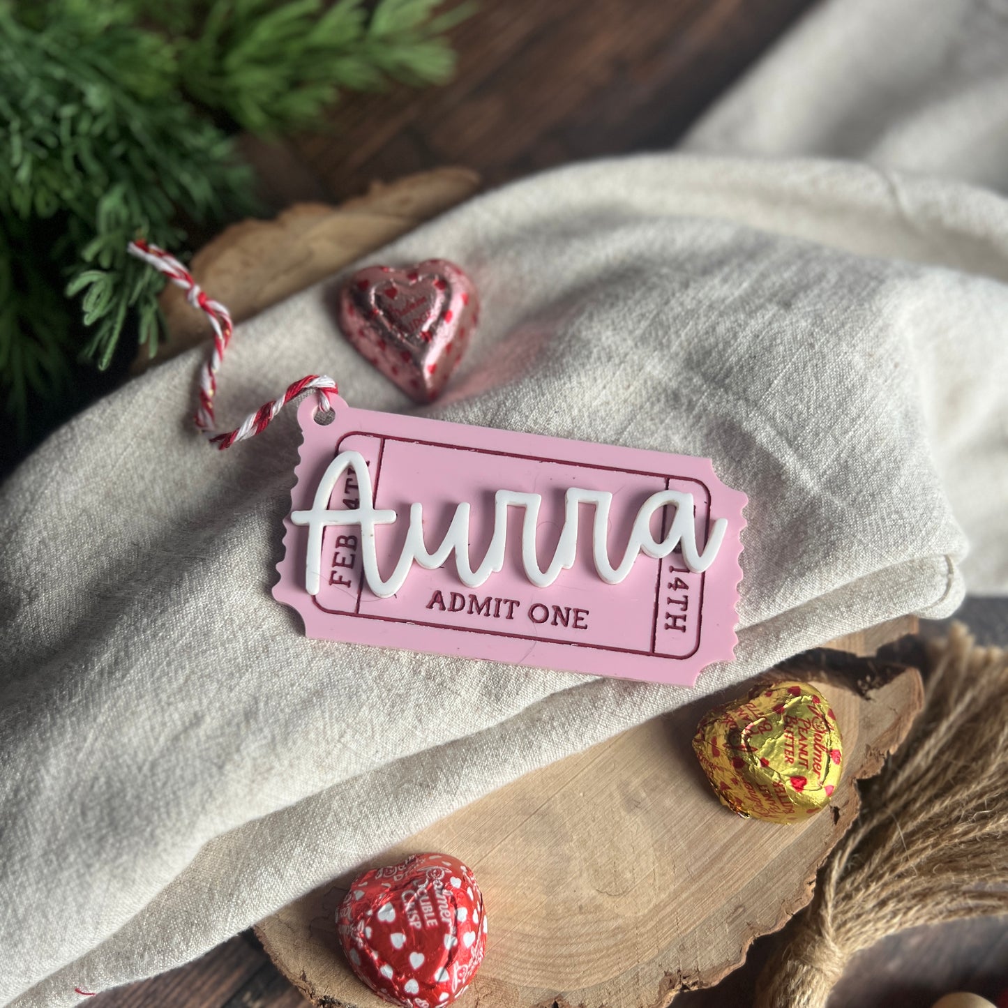 Valentine's Ticket Tag