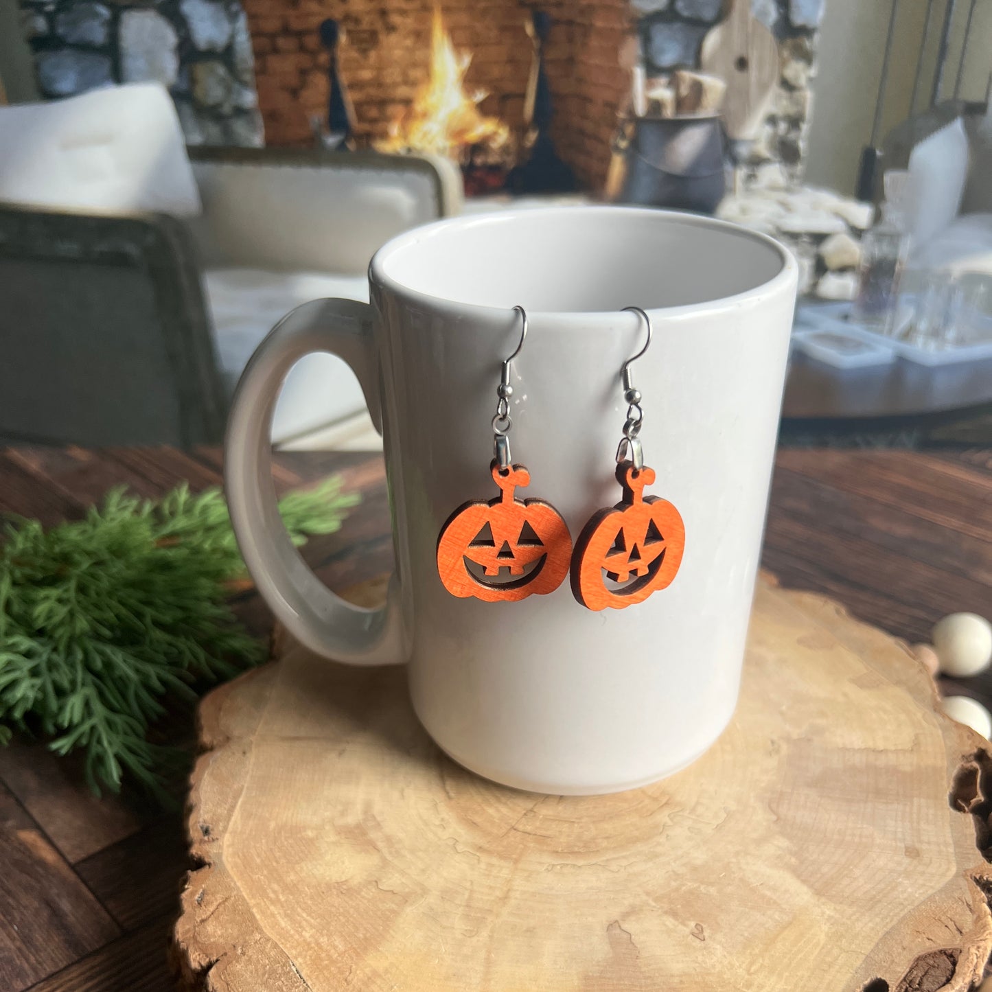 Jack-o'-lantern Earrings