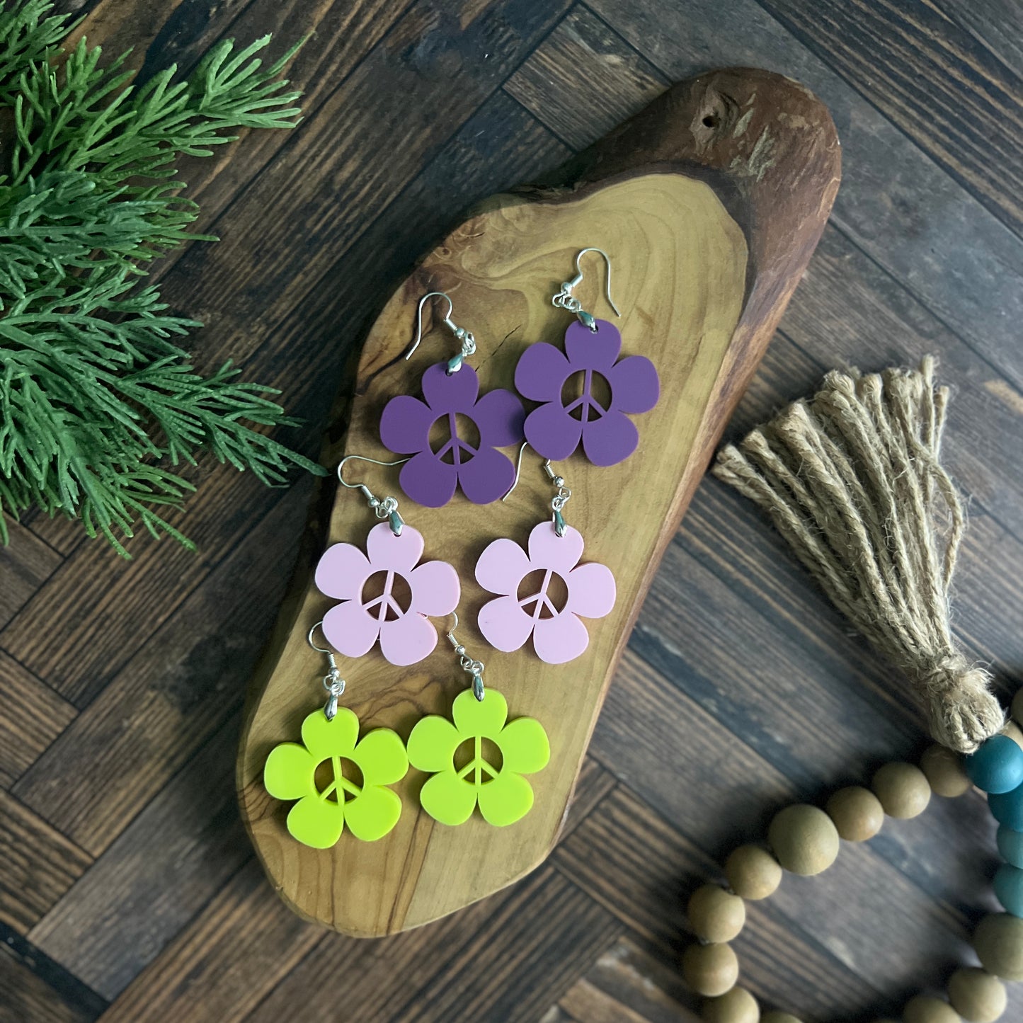 Peace Daisy Earrings